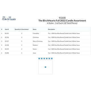 The BirchHearts Fall 2022 Candle Assortment Candle Assortment