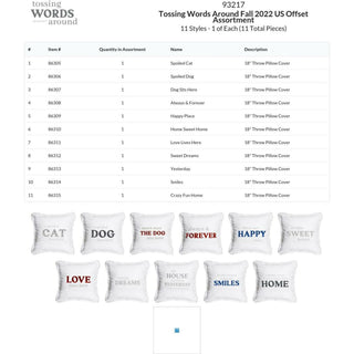 Tossing Words Around Fall 2022 US Offset Assortment US - Offset Assortment