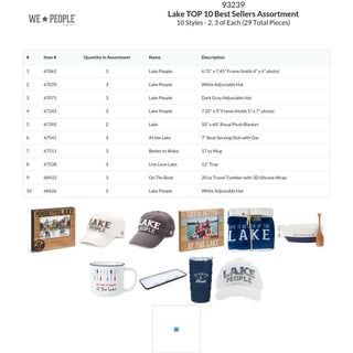 Lake TOP 10 Best Sellers Assortment 30 pcs, 10 styles/3 each