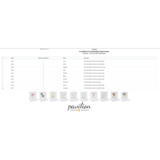 Crumble & Core Recipient Assortment Card Earrings Recipient/Hope Asst
