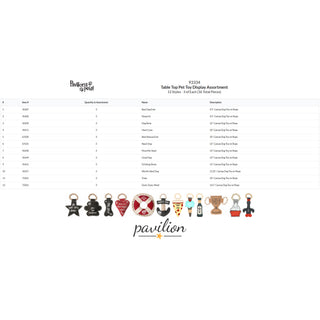 Table Top Pet Toy Display Assortment Pet Toy Assortment