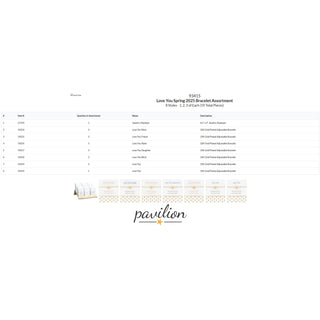 Love You Spring 2025 Bracelet Assortment Bracelet Assortment