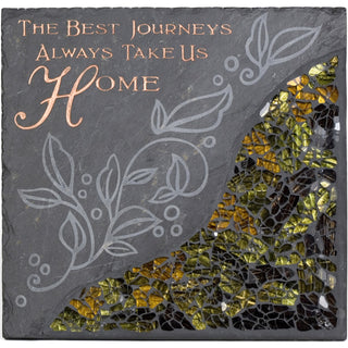 The Best Journeys 7.5" Slate w/Mosaic Sq Plate