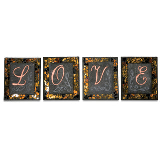 Love 4" x 3.375" Standing Letters