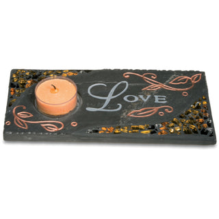 Love 7.5" x 3.5" Votive Holder