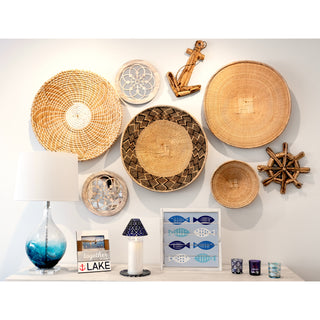 Blue Anchor Candle Tray