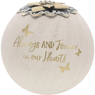 Always & Forever 5" Round Tealight Candle Holder