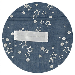 Star Navy 27.5" x 71" In Memory Scarf