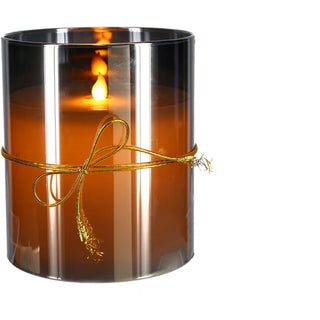 Faith 6" Smoke Luster Realistic Flame Candle