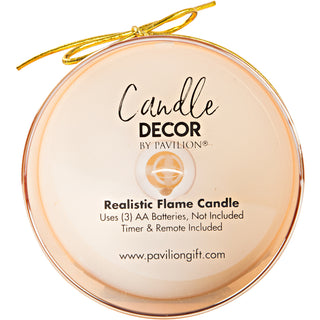 Smile 5" Amber Luster Realistic Flame Candle