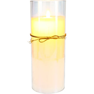 Together 9" Clear Luster Realistic Flame Candle