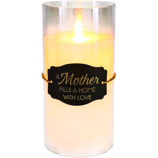 Mother 7" Clear Luster Realistic Flame Candle