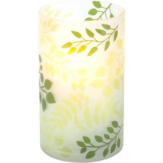 Green Fern Jar Candle Holder