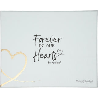 Forever in our Hearts 9" x 7" Memorial Guest Book