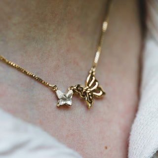 Whispers 16"-18" Butterfly Memorial Necklace