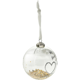 Always & Forever 4" Glass Ornament