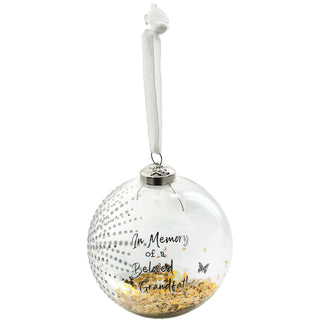 Beloved Grandfather 4" Glass Ornament