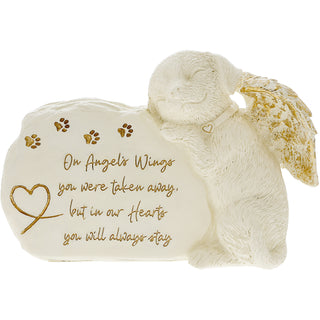 Dog Angel 7.5" x 5" Pet Memorial Stone