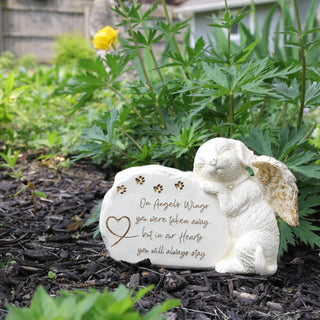 Dog Angel 7.5" x 5" Pet Memorial Stone