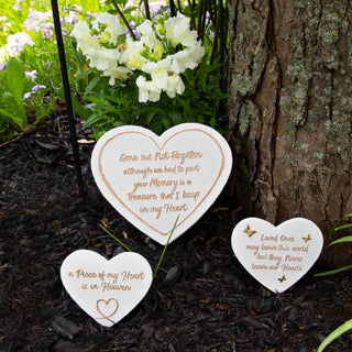 Loved Ones 3.5" x 3" Heart Memorial Stone