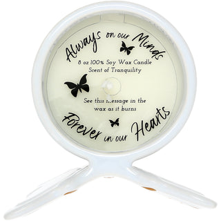 Sign From Heaven 8 oz 100% Soy Wax Reveal Butterfly Candle
Scent: Tranquility