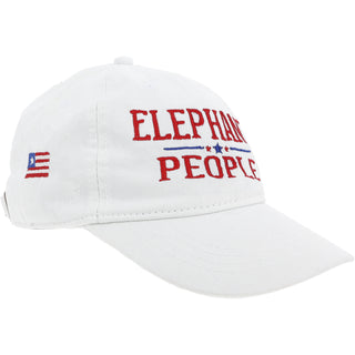 Elephant White Adjustable Hat