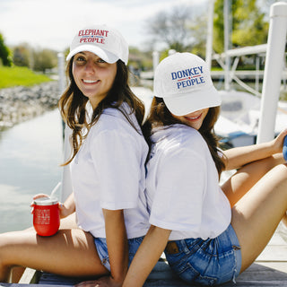 Elephant White Adjustable Hat