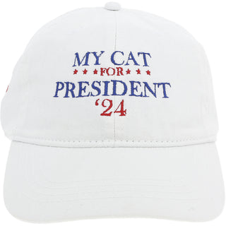 My Cat '24 White Adjustable Hat