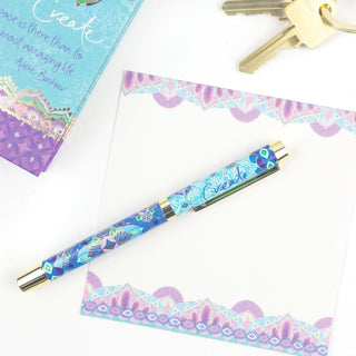 Create Boxed Gift Pen with Indigo (Purple) Ink