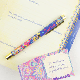 Believe Boxed Gift Pen with Indigo (Purple) Ink