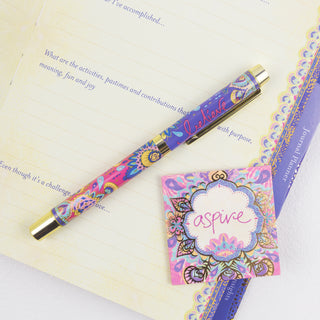 Believe Boxed Gift Pen with Indigo (Purple) Ink