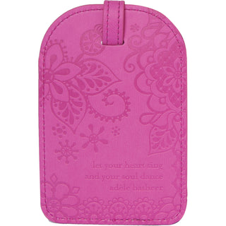 Miami Pink Gift Boxed Vegan Leather Luggage Tag