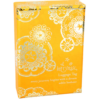 Marigold Gift Boxed Vegan Leather Luggage Tag