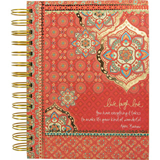 Live Laugh Love 8.5" x 6.75" Spiral Notebook